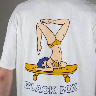 Футболка BLACK BOX "SKATE GIRL" White